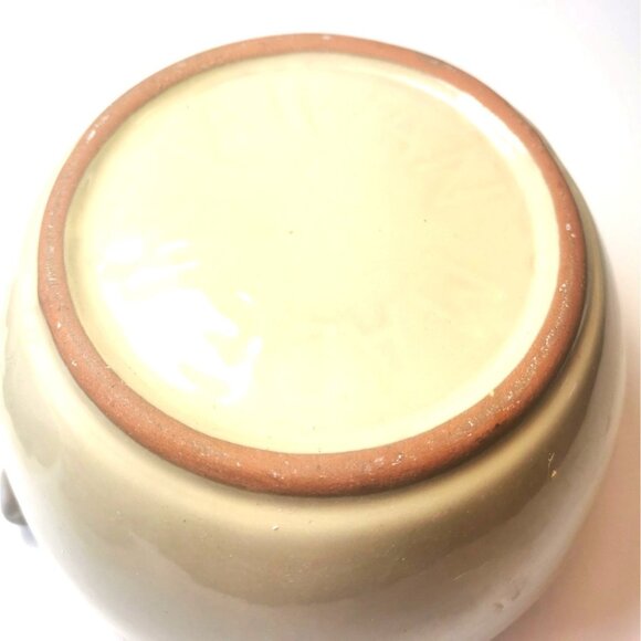 Crock Stoneware Bean Pot Vintage Double Handle Made in Taiwan Heavy Duty 1.09KG - Picture 5 of 9